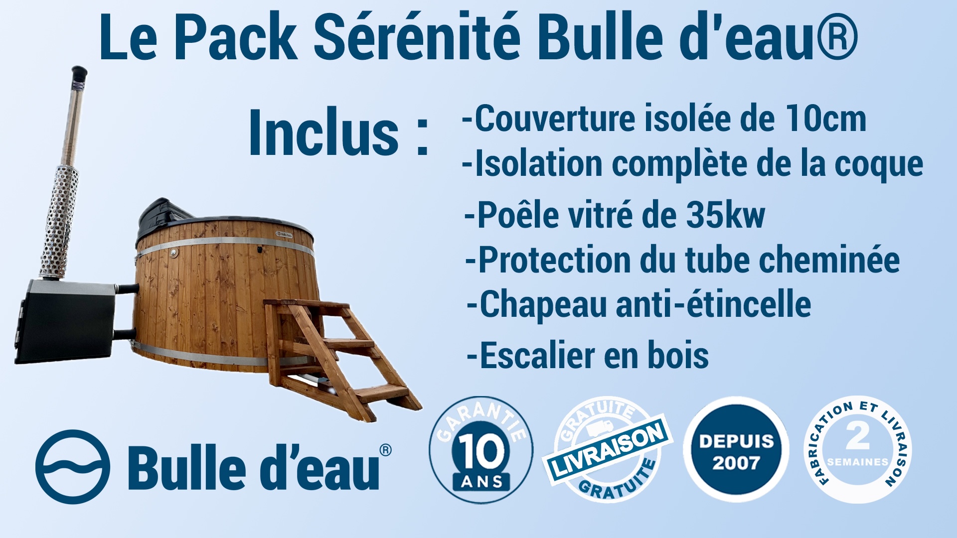 Bain nordique pack Sérénité Bulle d'eau