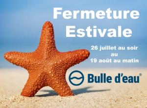 Bain nordique Bulle d'eau - fermeture estivale 2024